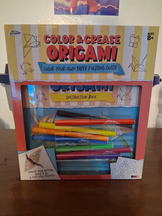 Other - Color & Crease Origami Color-Your-Own Paper Folding Kit